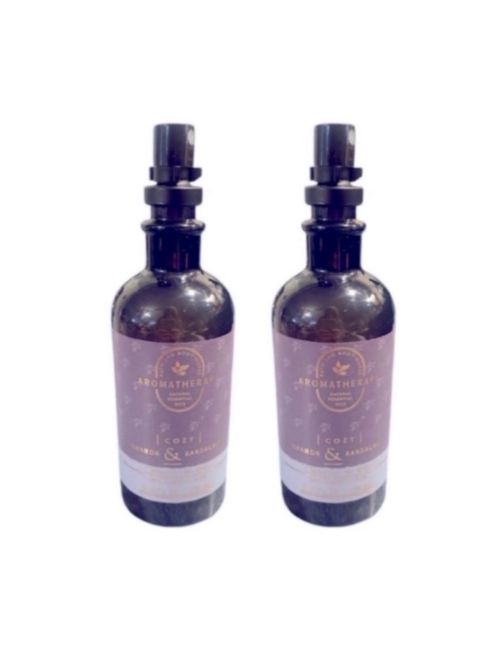2 Aromatherapy Cozy Cinnamon and Sandalwood Essential Oil Mists